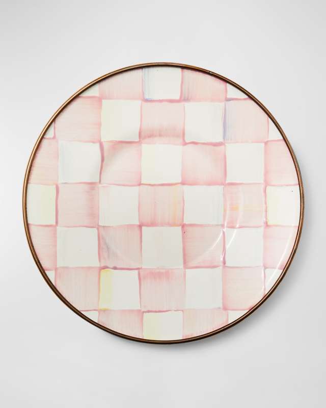 Rosy Check Enamel Saucer